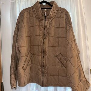 Free People Quilted Dolman Jacket
